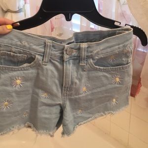 Denim shorts